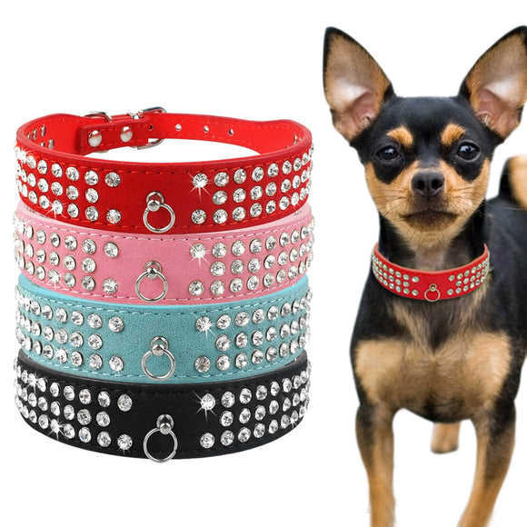 Rhinestone Dog and Cat Collars