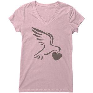 Womens Peace and Love V-Necks with Matching Baby Sizes