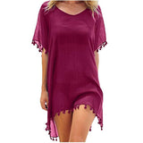 Women's Bikini Cover Up Mini-Dress