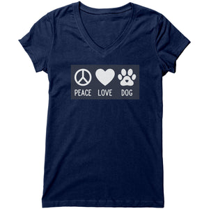 Peace, Love & Dog Tee (for Women)