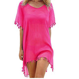 Women's Bikini Cover Up Mini-Dress